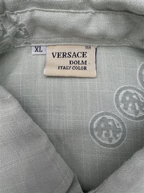 Versace Dolm Italy Color Short Sleeve Shirt Medusa Logo Pocket 